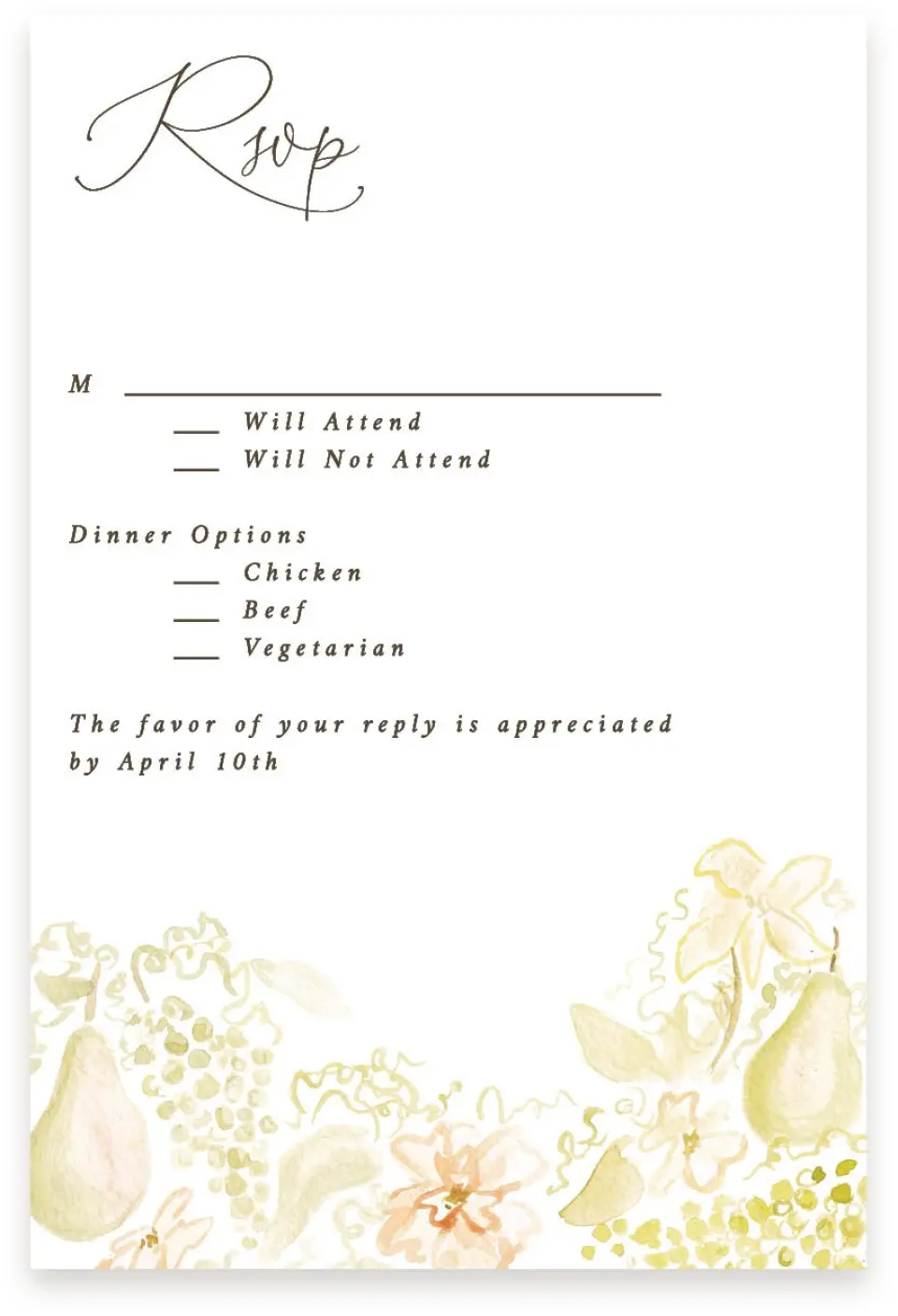This is a  4" x 6" RSVP Postcards (Pocket Invitation) called Royal Glory printed in full color on Premium Smooth paper