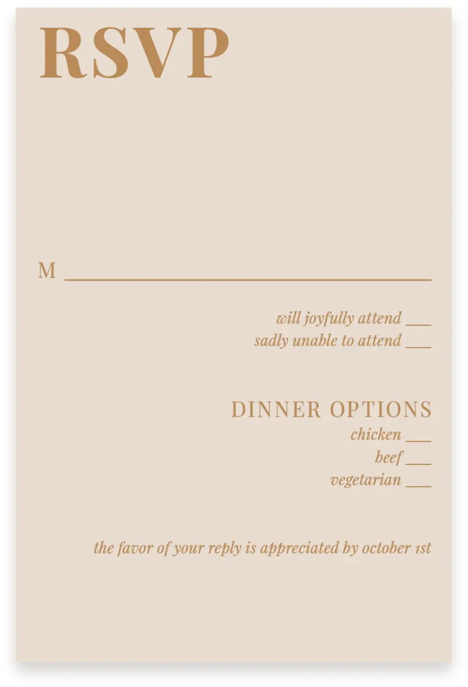 This is a  4" x 6" RSVP Postcards (Pocket Invitation) called Bold Romance printed in full color on Premium Smooth paper