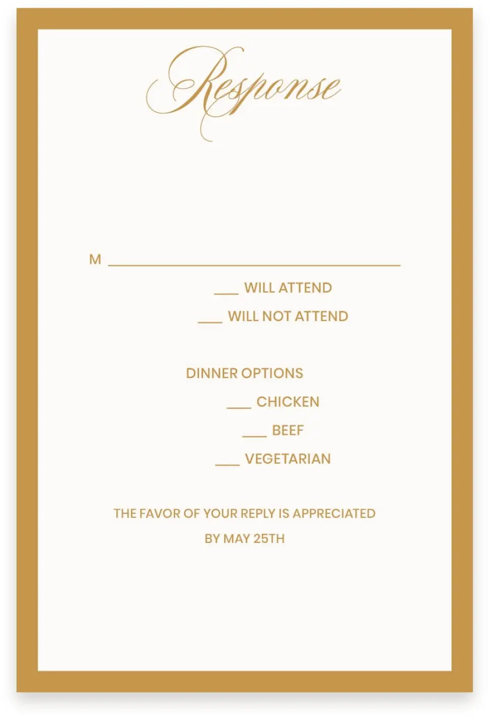 This is a  4" x 6" RSVP Postcards (Pocket Invitation) called Wayzata printed in full color with Silver foil on Luxe Satin (coated) paper