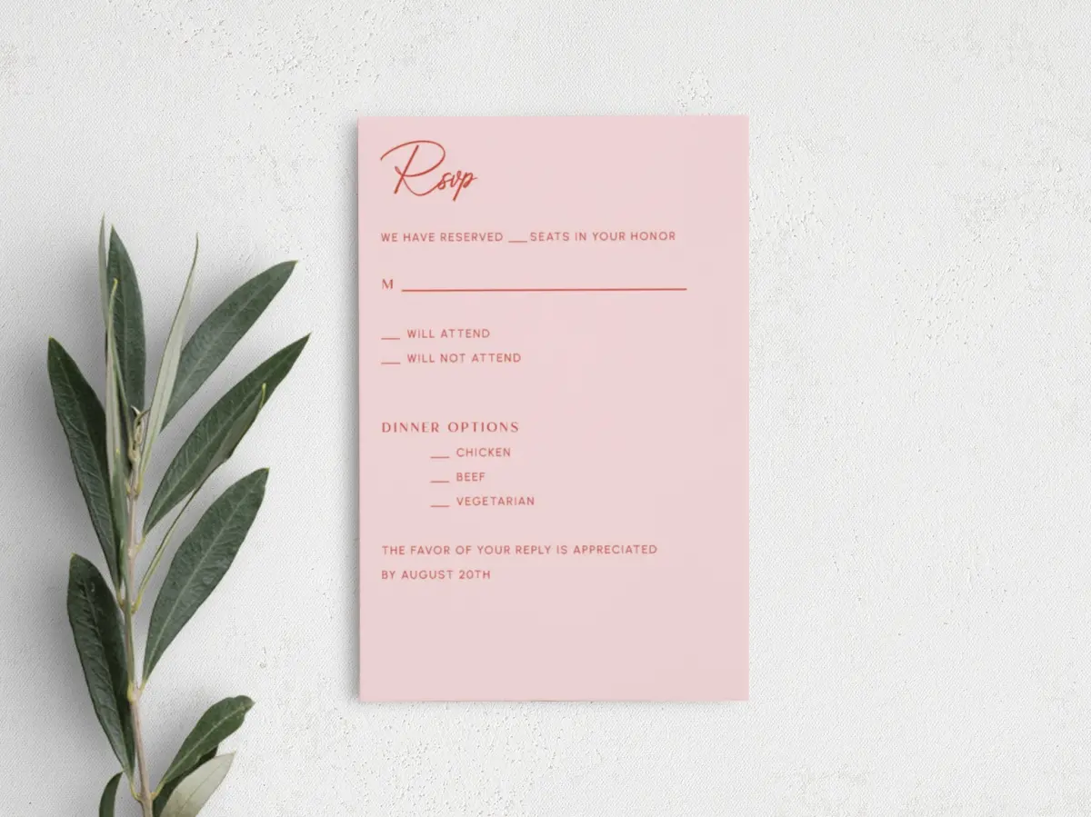 Step RSVP Postcards
