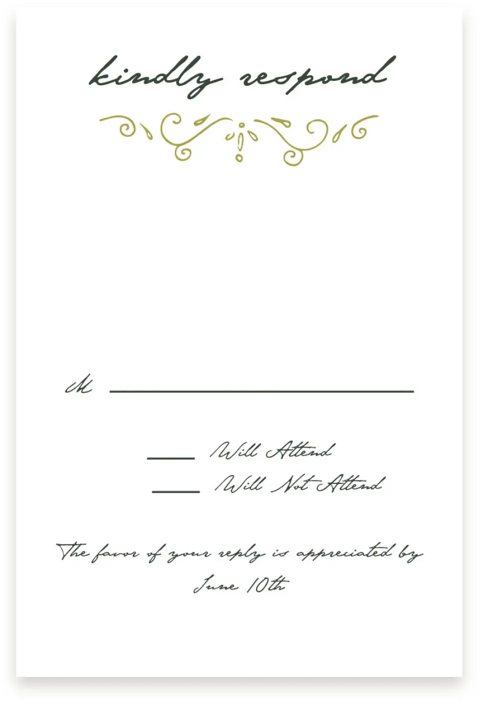 This is a  4" x 6" RSVP Postcards (Pocket Invitation) called With Love printed in full color with Silver foil on Luxe Satin (coated) paper