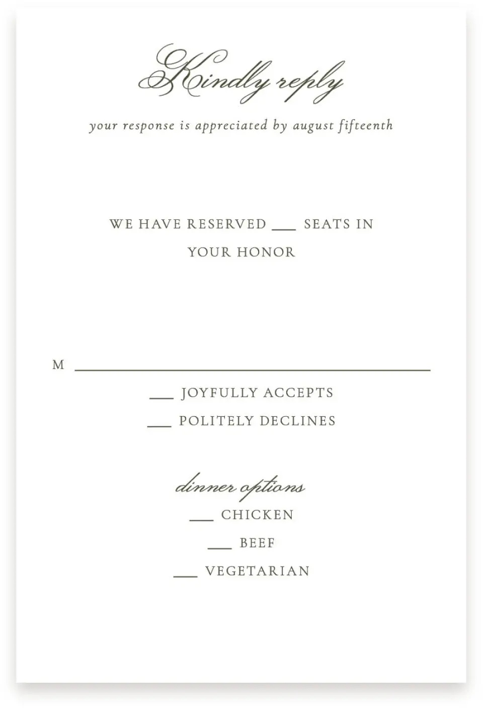 This is a  4" x 6" RSVP Postcards (Pocket Invitation) called Holderness printed in full color with Silver foil on Luxe Satin (coated) paper