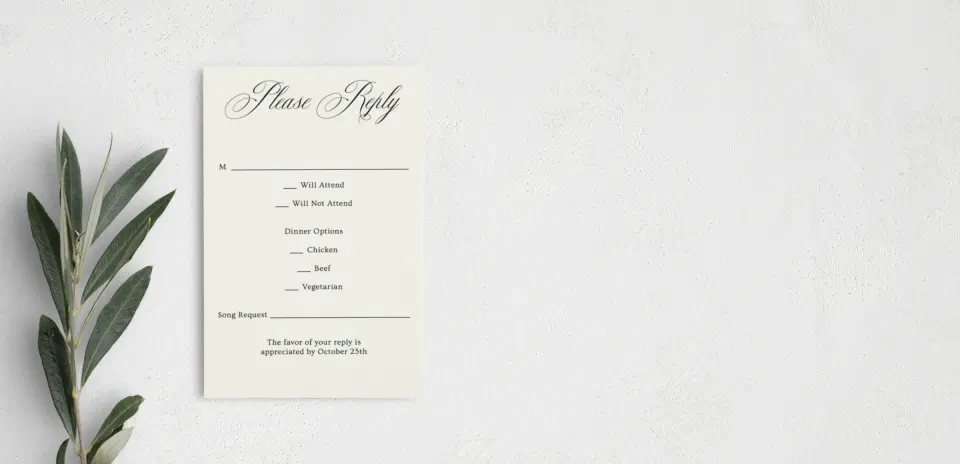 Step RSVP Postcards