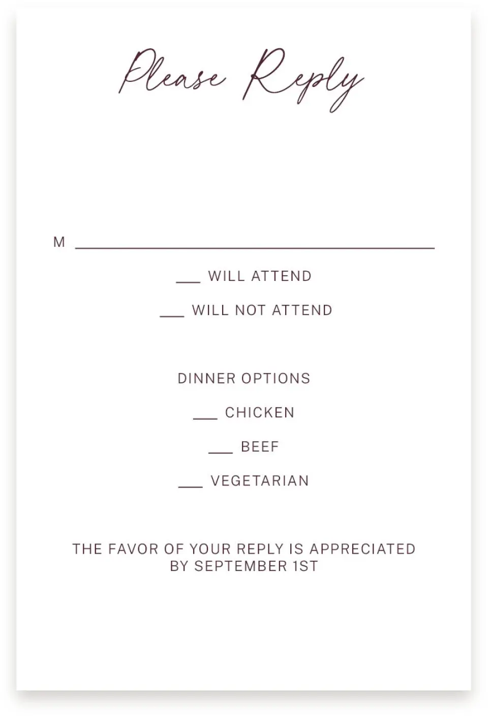This is a  4" x 6" RSVP Postcards (Pocket Invitation) called The Wilclift printed in full color on Premium Smooth paper