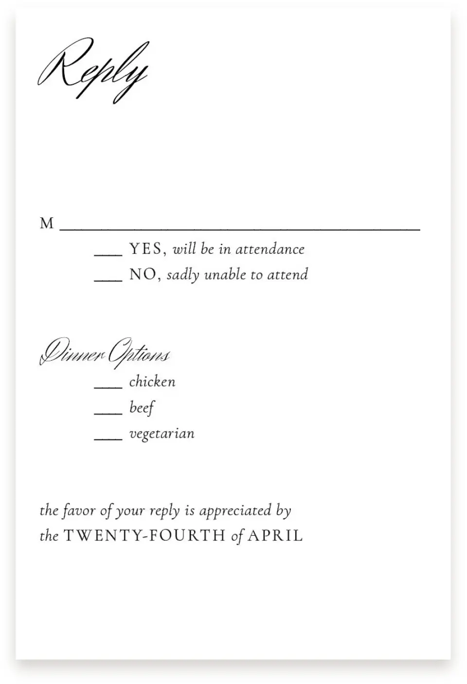 This is a  4" x 6" RSVP Postcards (Pocket Invitation) called Commonwealth Club printed in full color on Premium Smooth paper