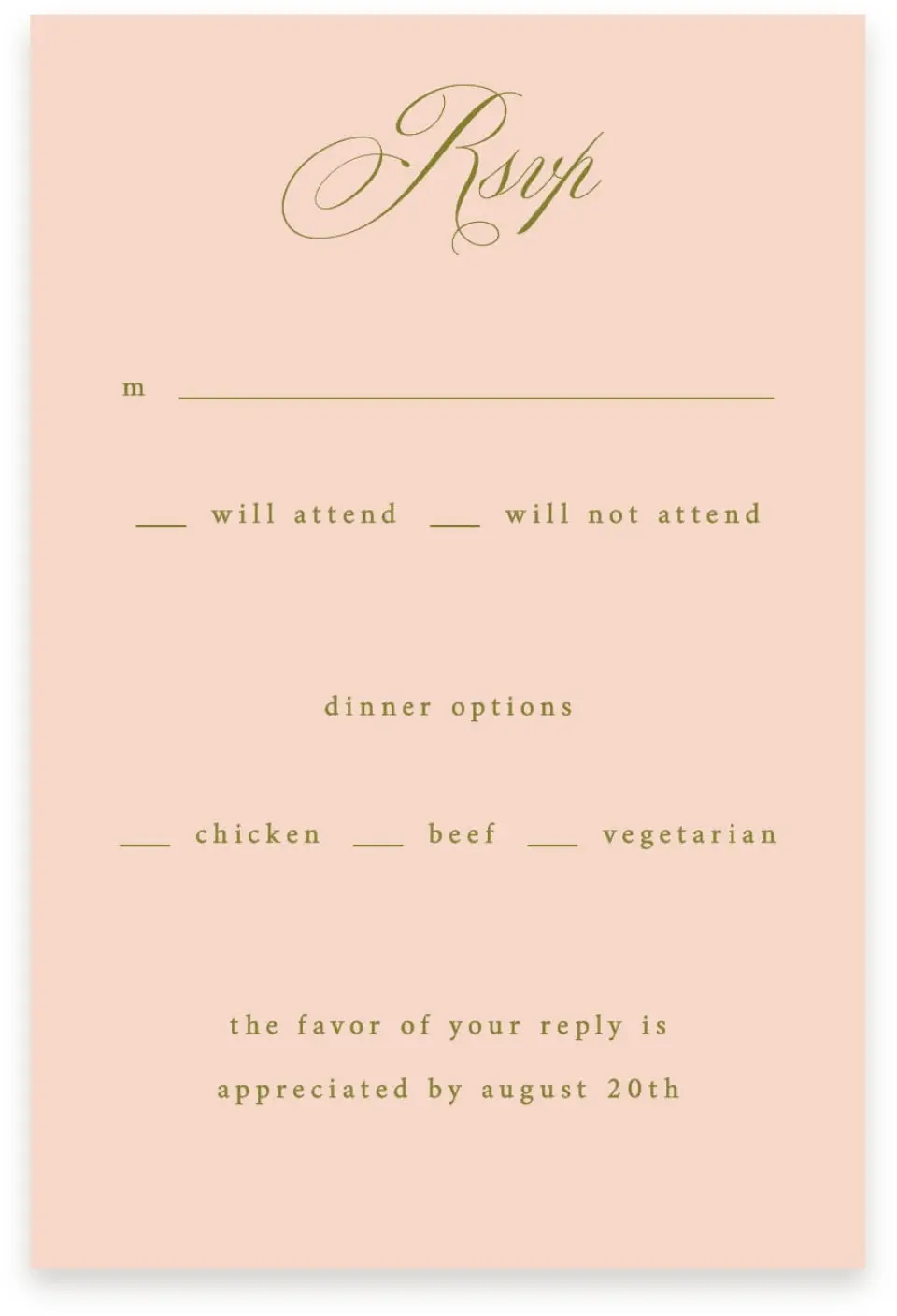This is a  4" x 6" RSVP Postcards (Pocket Invitation) called Love Off Script printed in full color with Silver foil on Luxe Satin (coated) paper