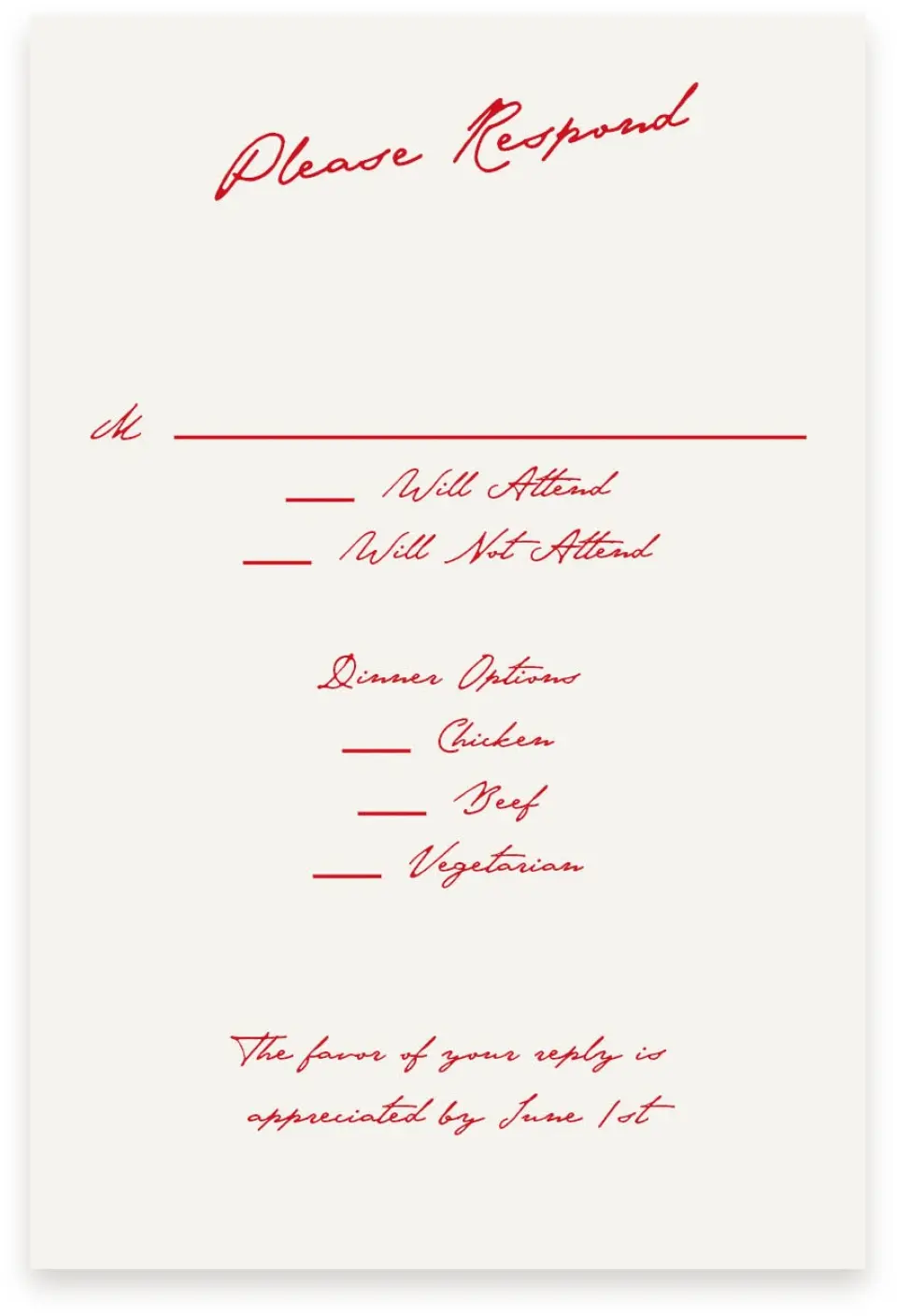 This is a  4" x 6" RSVP Postcards (Pocket Invitation) called With All Our Love printed in full color with Silver foil on Luxe Satin (coated) paper