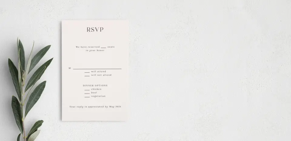 Step RSVP Postcards