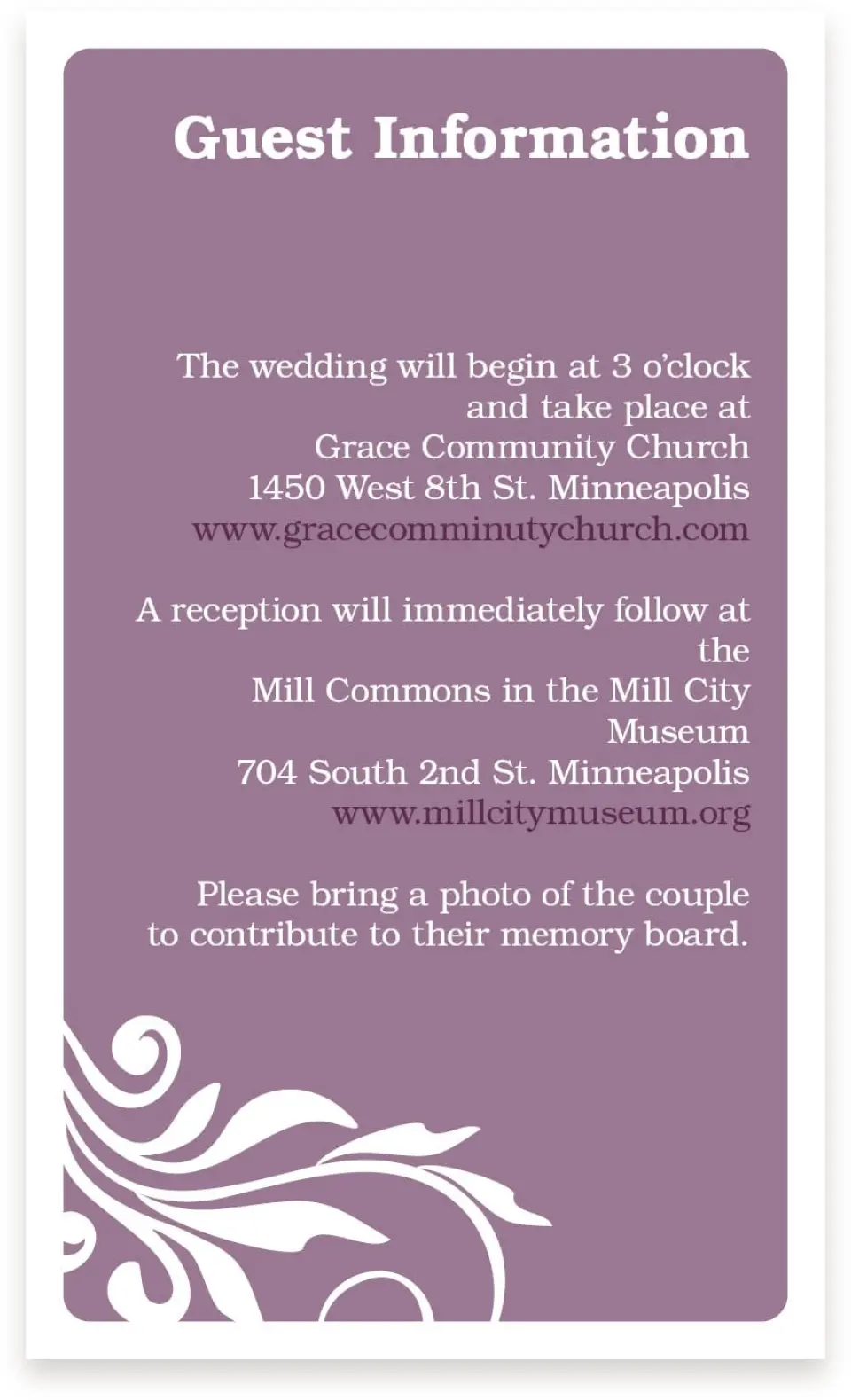 This is a  4" x 6.75" Enclosure Cards (Pocket Invitation) called Alluring Affection printed in full color on Premium Smooth paper