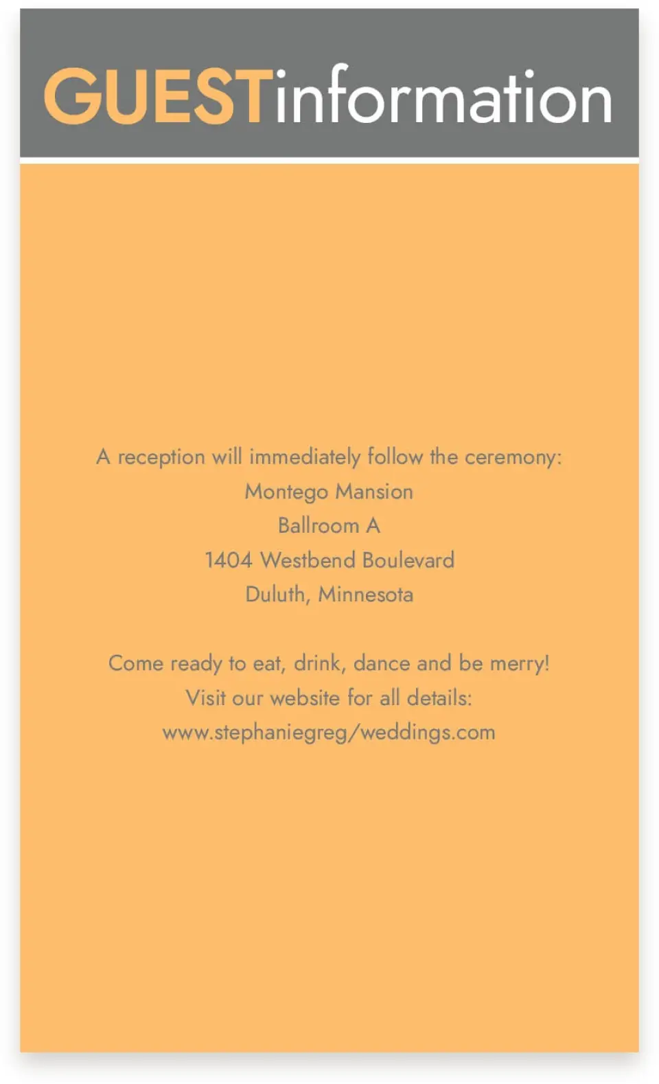 This is a  4" x 6.75" Enclosure Cards (Pocket Invitation) called Field of Love printed in full color on Premium Smooth paper