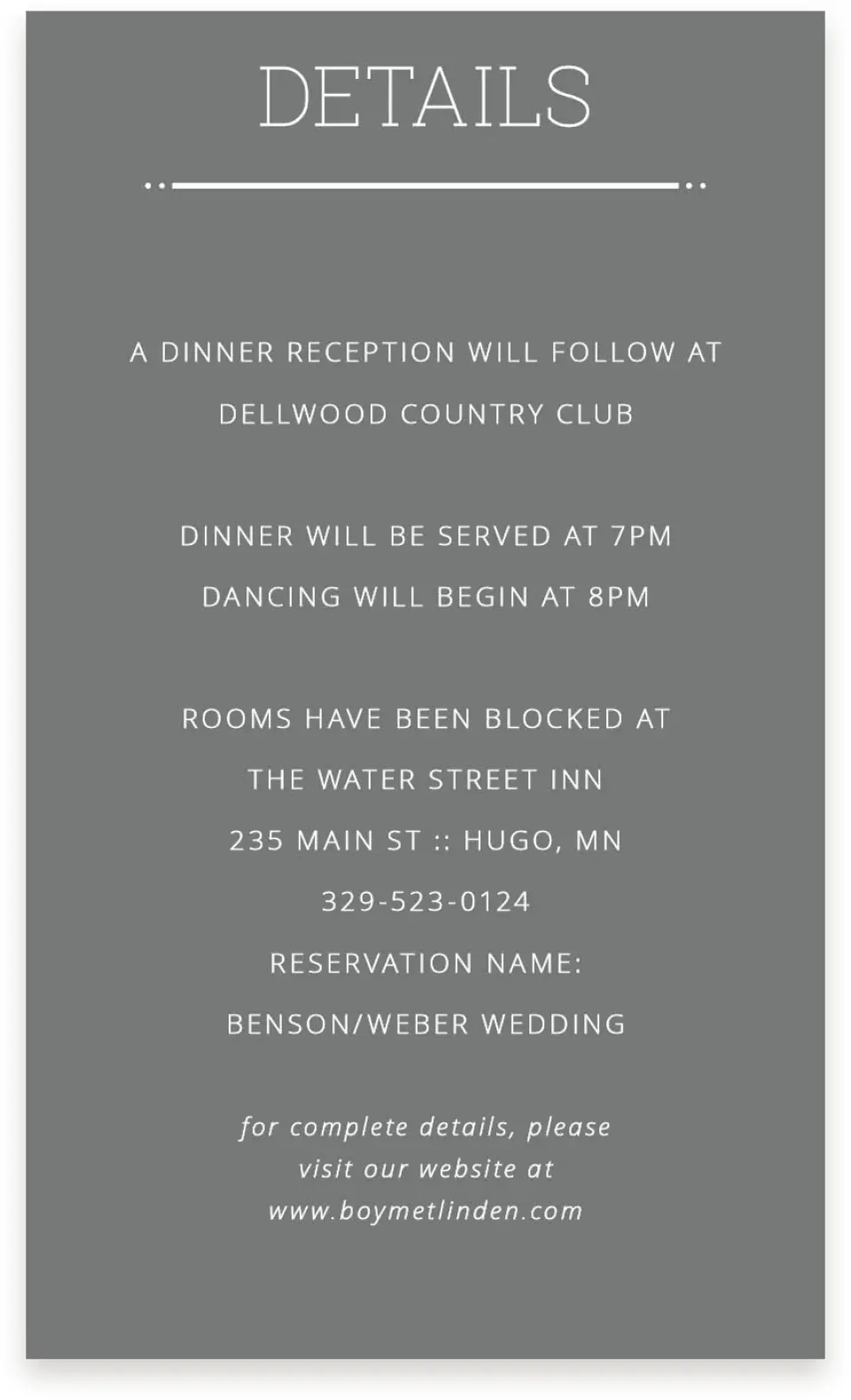 This is a  4" x 6.75" Enclosure Cards (Pocket Invitation) called Sweetly Charmed printed in full color on Premium Smooth paper