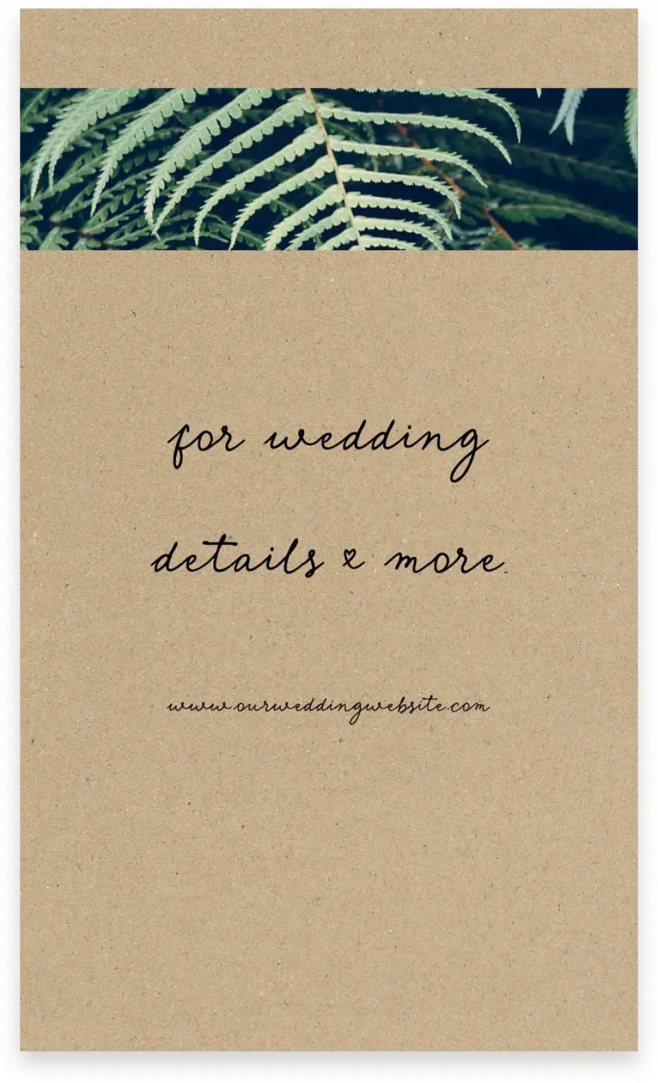 This is a  4" x 6.75" Enclosure Cards (Pocket Invitation) called Enchanted Day printed in full color on Premium Smooth paper