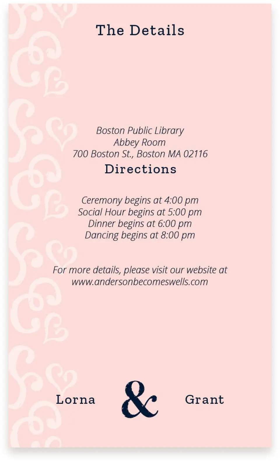 This is a  4" x 6.75" Enclosure Cards (Pocket Invitation) called Love Letters printed in full color on Premium Smooth paper