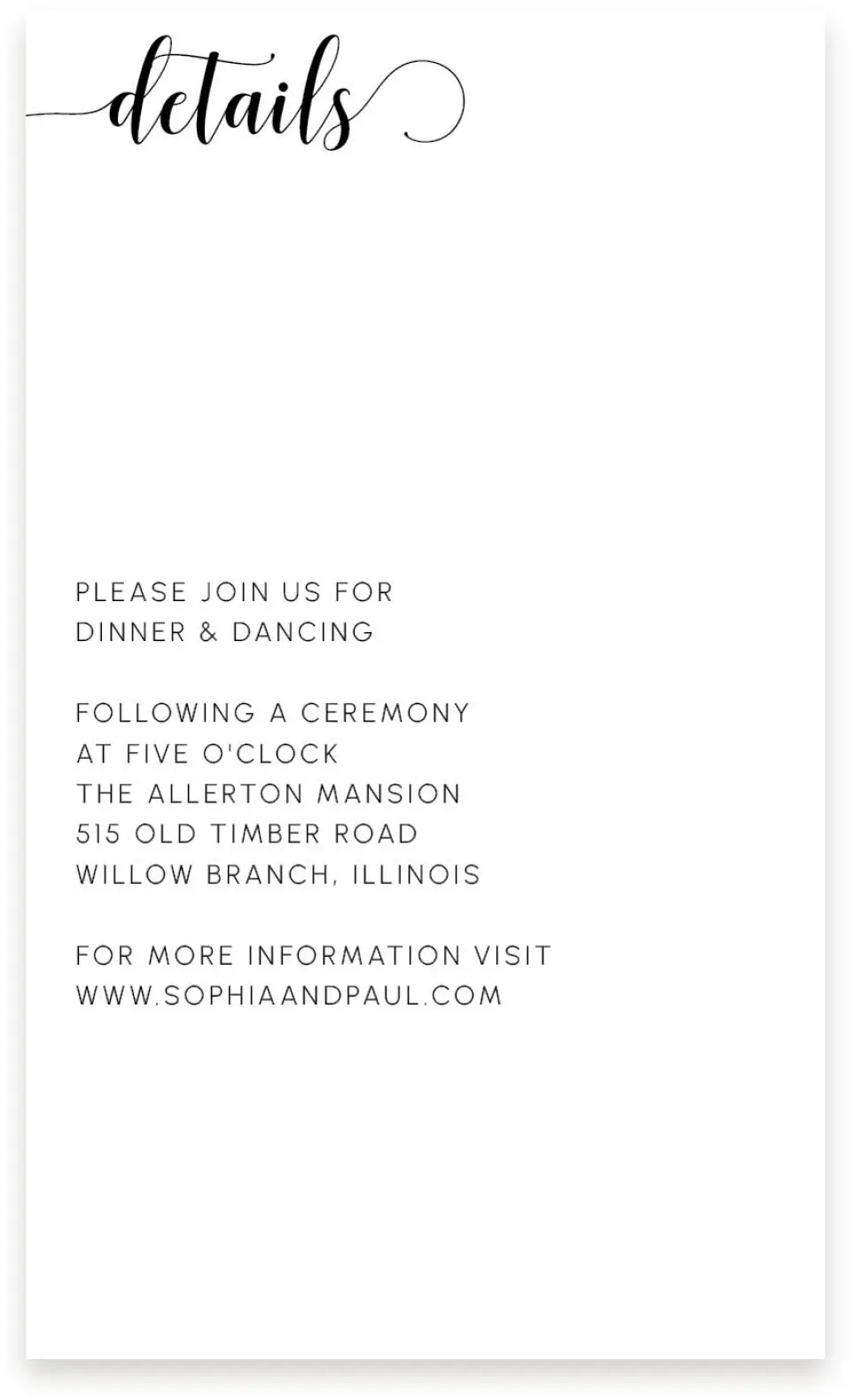 This is a  4" x 6.75" Enclosure Cards (Pocket Invitation) called True Celebration printed in full color on Premium Smooth paper