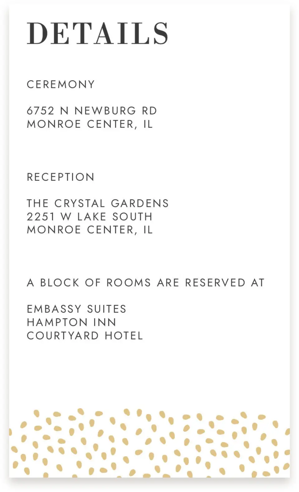 This is a  4" x 6.75" Enclosure Cards (Pocket Invitation) called Gilded Laurels printed in full color with Silver foil on Luxe Satin (coated) paper