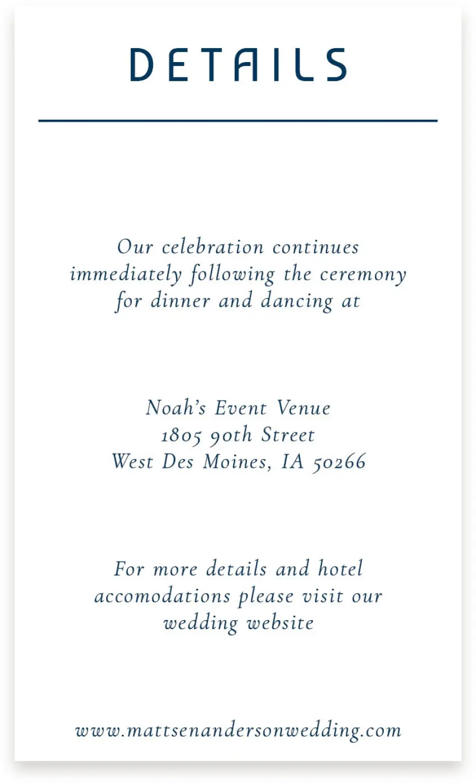 This is a  4" x 6.75" Enclosure Cards (Pocket Invitation) called Marvelous Monogram printed in full color with Silver foil on Luxe Satin (coated) paper