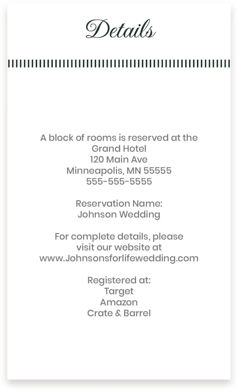 This is a  4" x 6.75" Enclosure Cards (Pocket Invitation) called Love Grows printed in full color with Silver foil on Luxe Satin (coated) paper