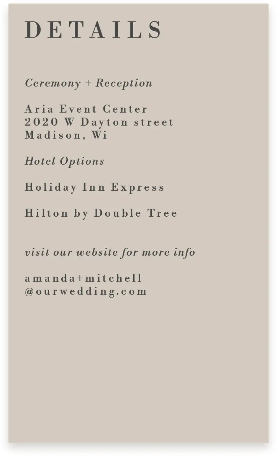 This is a  4" x 6.75" Enclosure Cards (Pocket Invitation) called Merging Love printed in full color on Premium Smooth paper
