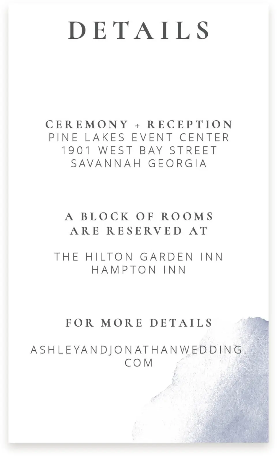 This is a  4" x 6.75" Enclosure Cards (Pocket Invitation) called Stroke of Luck printed in full color with Silver foil on Luxe Satin (coated) paper