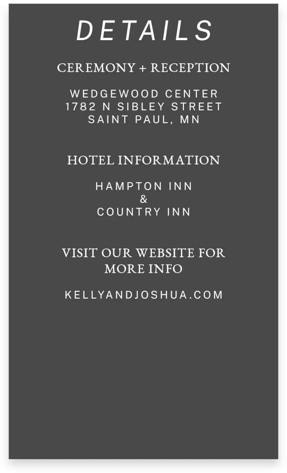 This is a  4" x 6.75" Enclosure Cards (Pocket Invitation) called Best Wedding Ever printed in full color on Premium Smooth paper