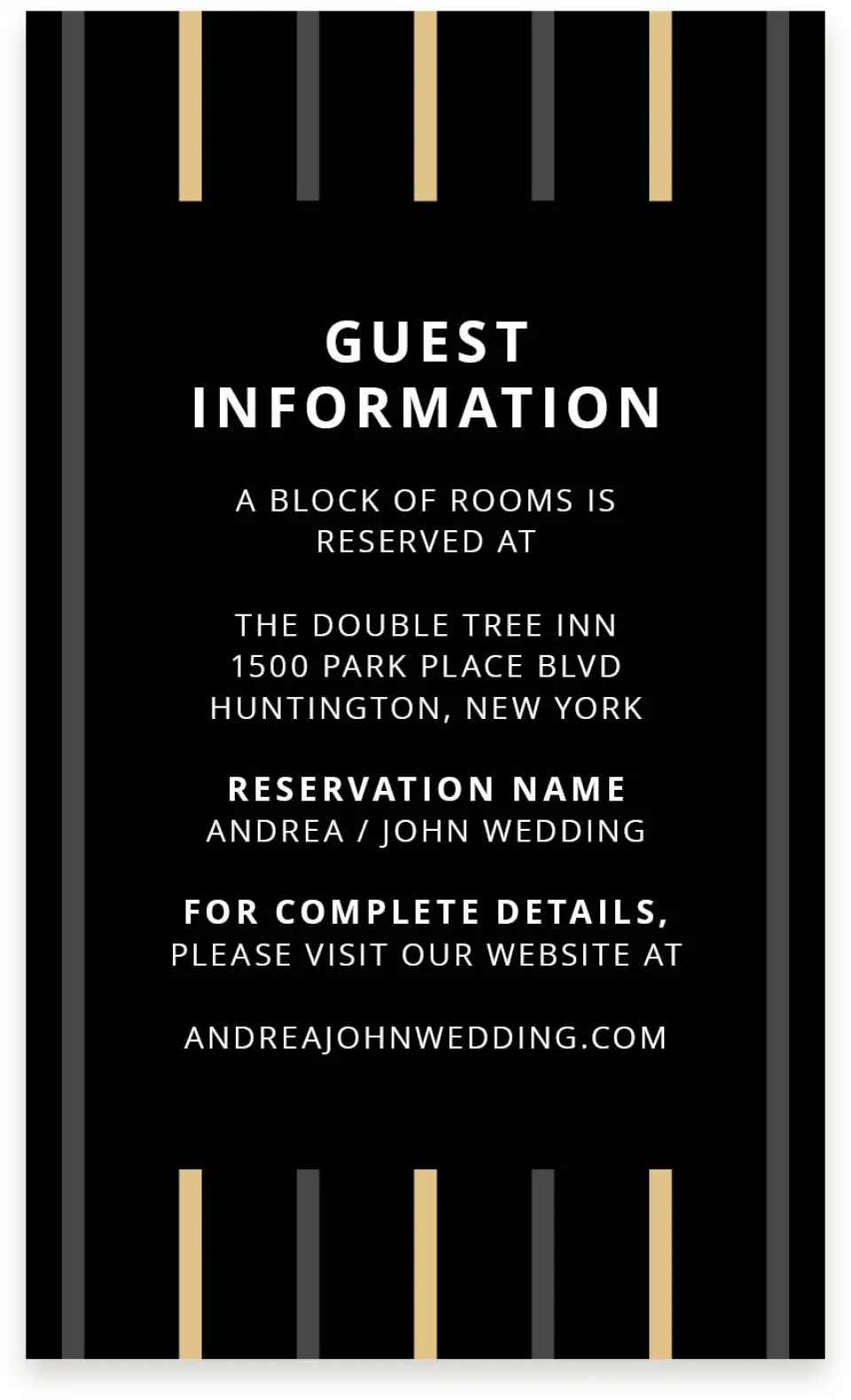 This is a  4" x 6.75" Enclosure Cards (Pocket Invitation) called Grandeur Shine printed in full color on Premium Smooth paper