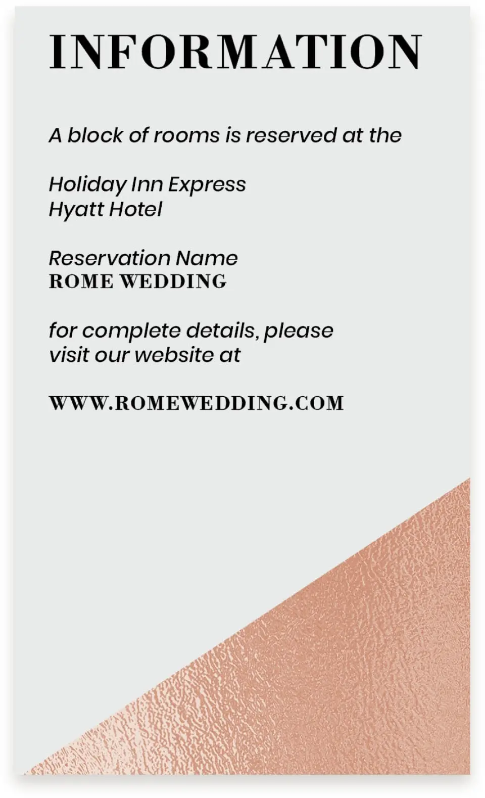 This is a  4" x 6.75" Enclosure Cards (Pocket Invitation) called Luster Opulence printed in full color on Premium Smooth paper