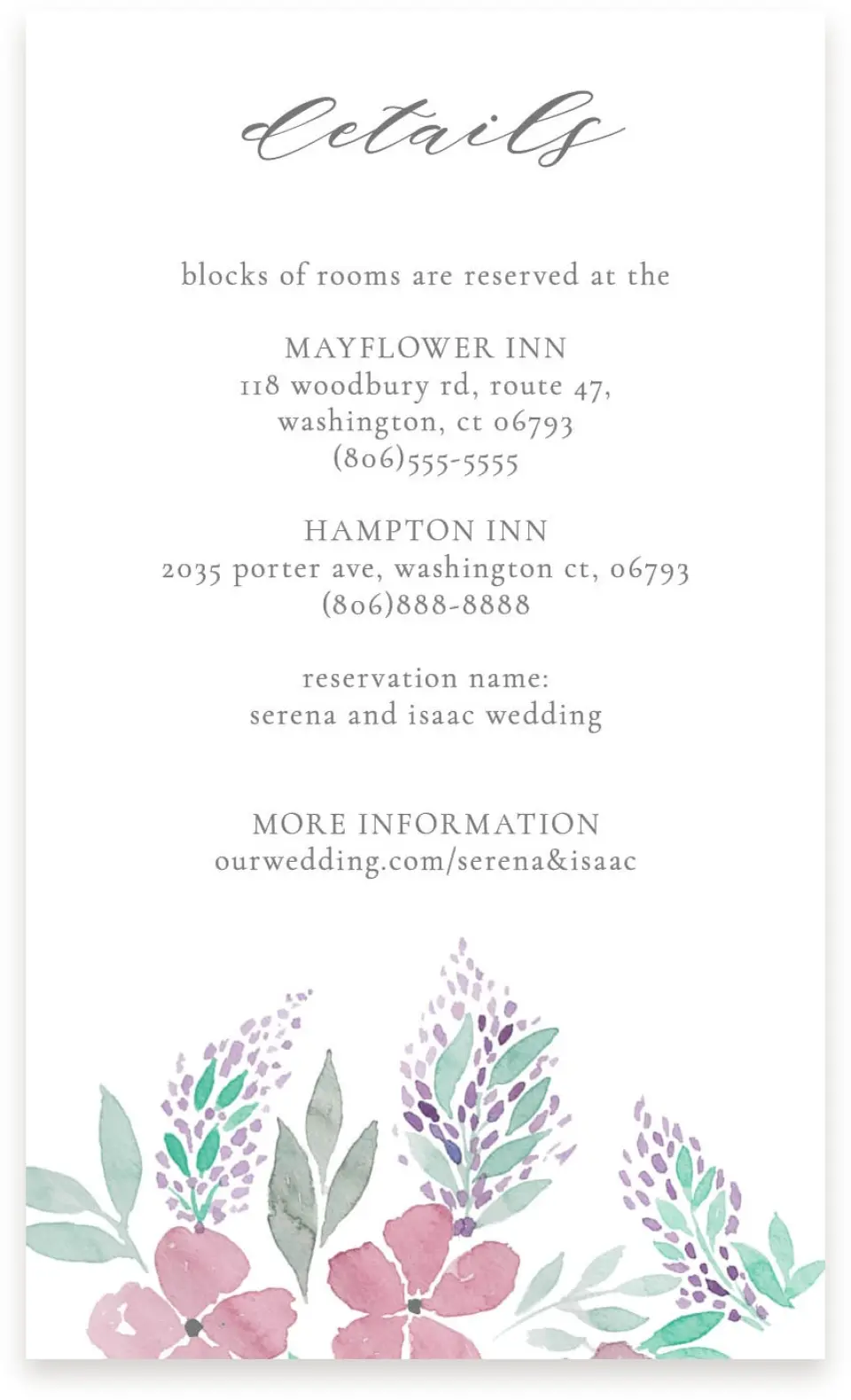 This is a  4" x 6.75" Enclosure Cards (Pocket Invitation) called Antique Splendor printed in full color on Premium Smooth paper