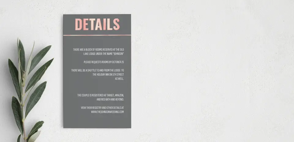 Step Enclosure Card