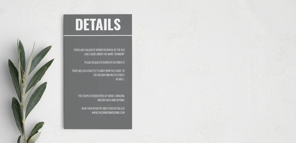 Step Enclosure Card