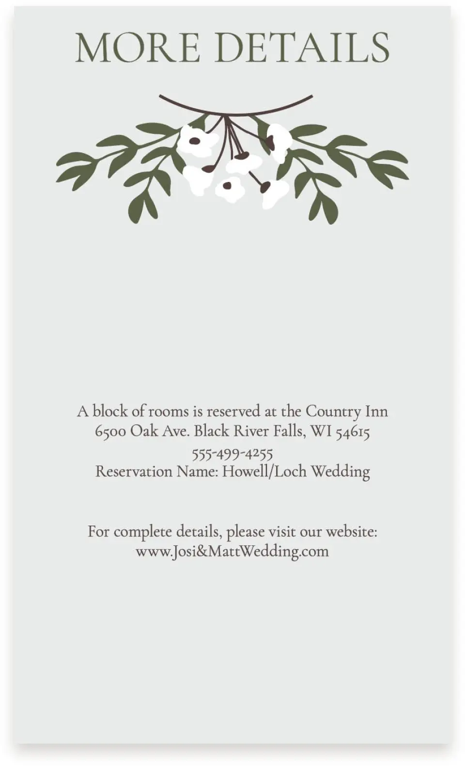 This is a  4" x 6.75" Enclosure Cards (Pocket Invitation) called Floral Bliss printed in full color on Premium Smooth paper