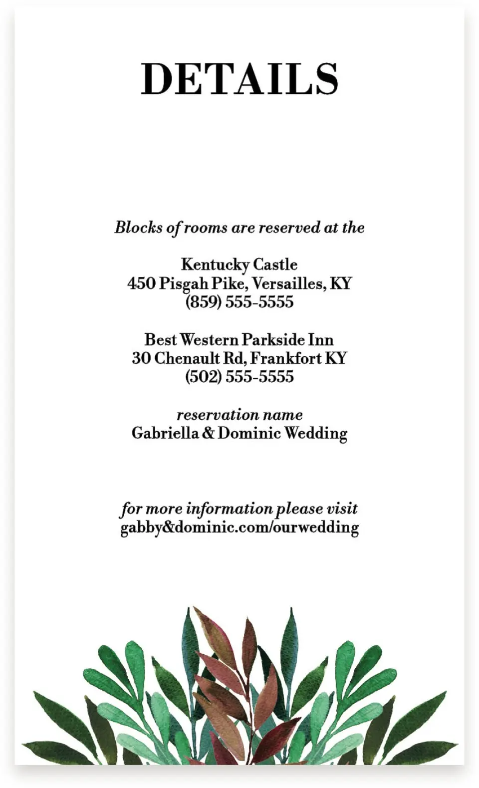 This is a  4" x 6.75" Enclosure Cards (Pocket Invitation) called Graceful Frame printed in full color on Premium Smooth paper