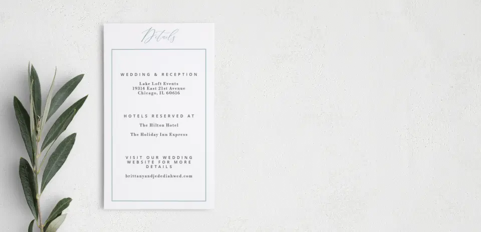 Step Enclosure Card