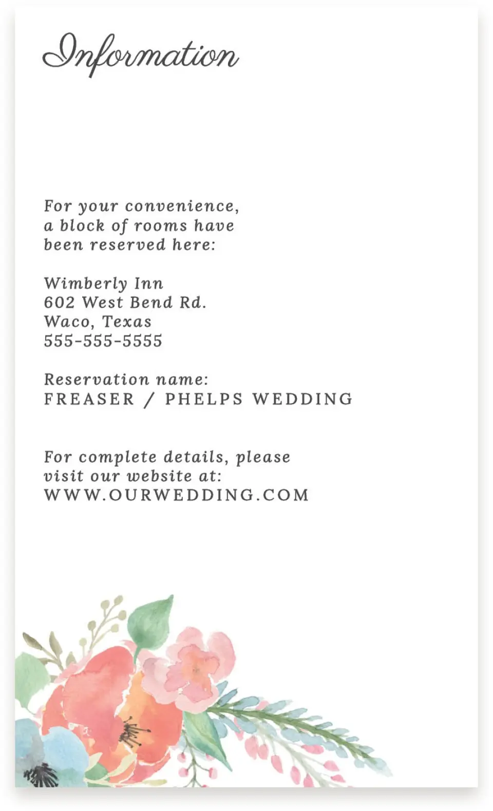 This is a  4" x 6.75" Enclosure Cards (Pocket Invitation) called Joyful Medley printed in full color on Premium Smooth paper