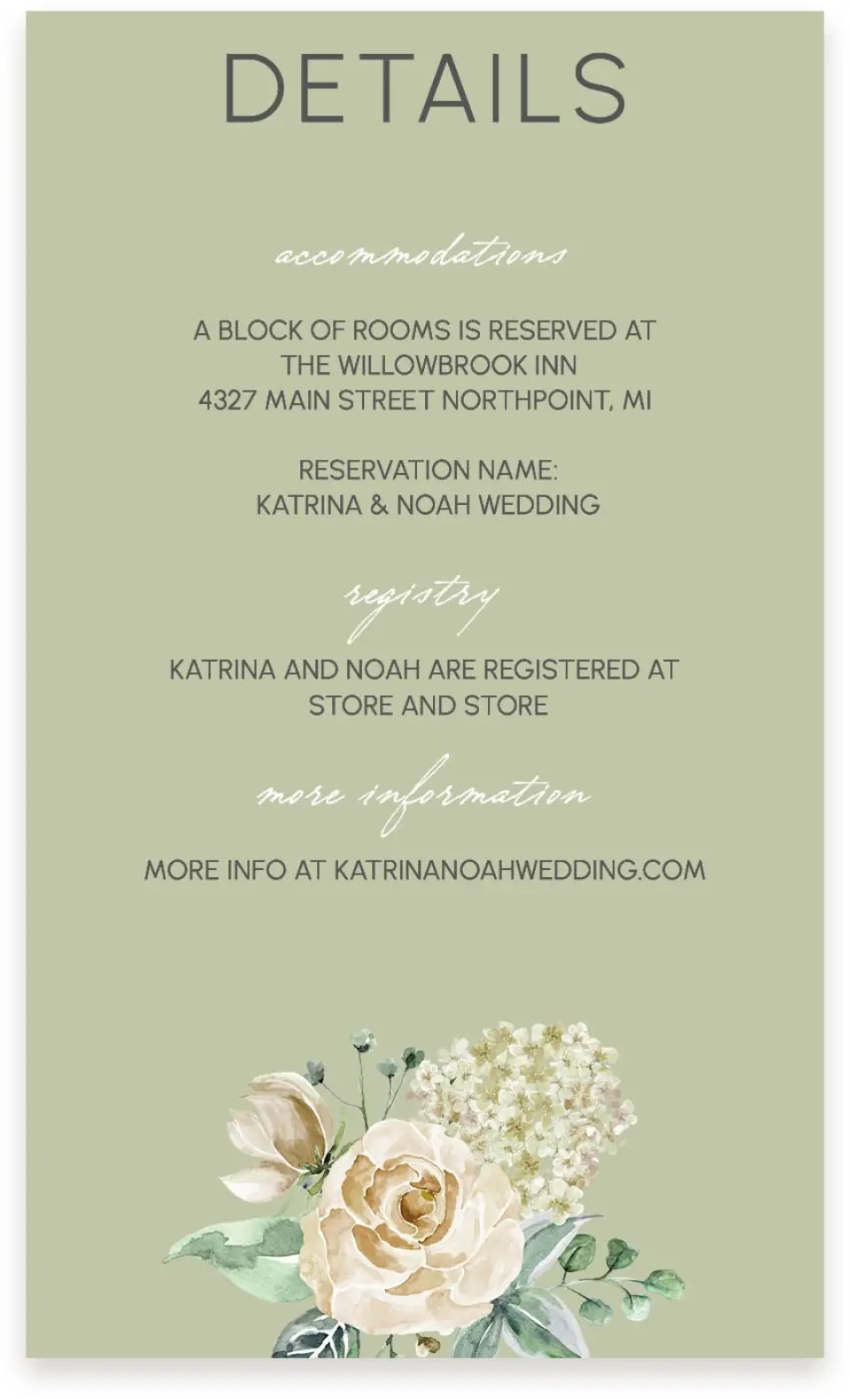 This is a  4" x 6.75" Enclosure Cards (Pocket Invitation) called Divine Romance printed in full color on Premium Smooth paper