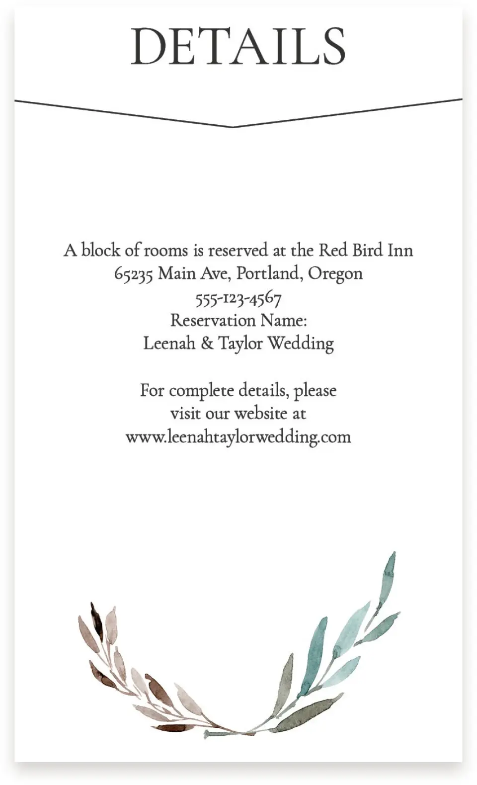 This is a  4" x 6.75" Enclosure Cards (Pocket Invitation) called Eternal Autumn printed in full color on Premium Smooth paper