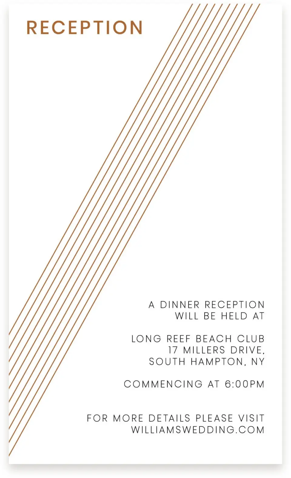 This is a  4" x 6.75" Enclosure Cards (Pocket Invitation) called Dashing Strands printed in full color on Premium Smooth paper