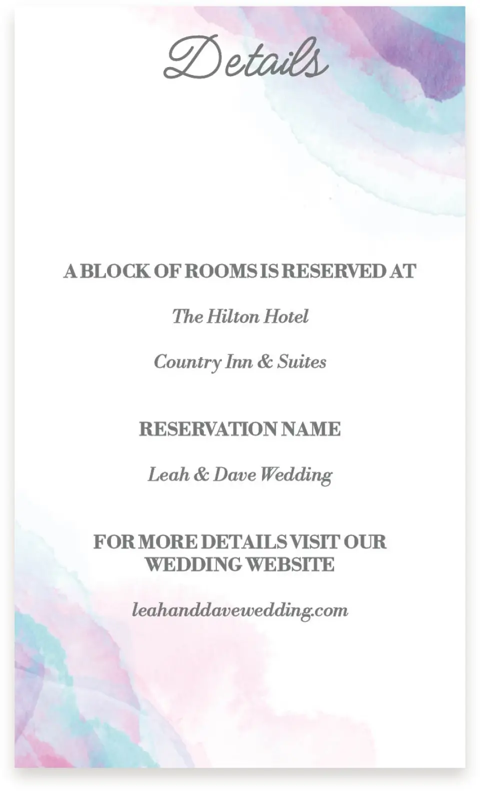 This is a  4" x 6.75" Enclosure Cards (Pocket Invitation) called Joyful Enchantment printed in full color on Premium Smooth paper