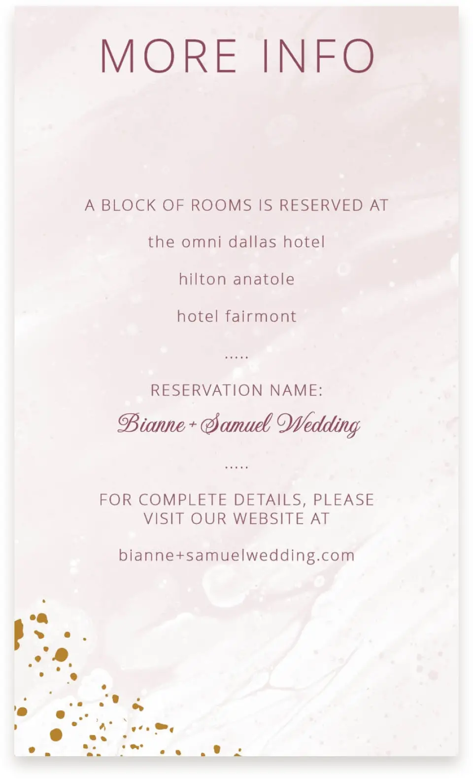 This is a  4" x 6.75" Enclosure Cards (Pocket Invitation) called Tender Mist printed in full color on Premium Smooth paper