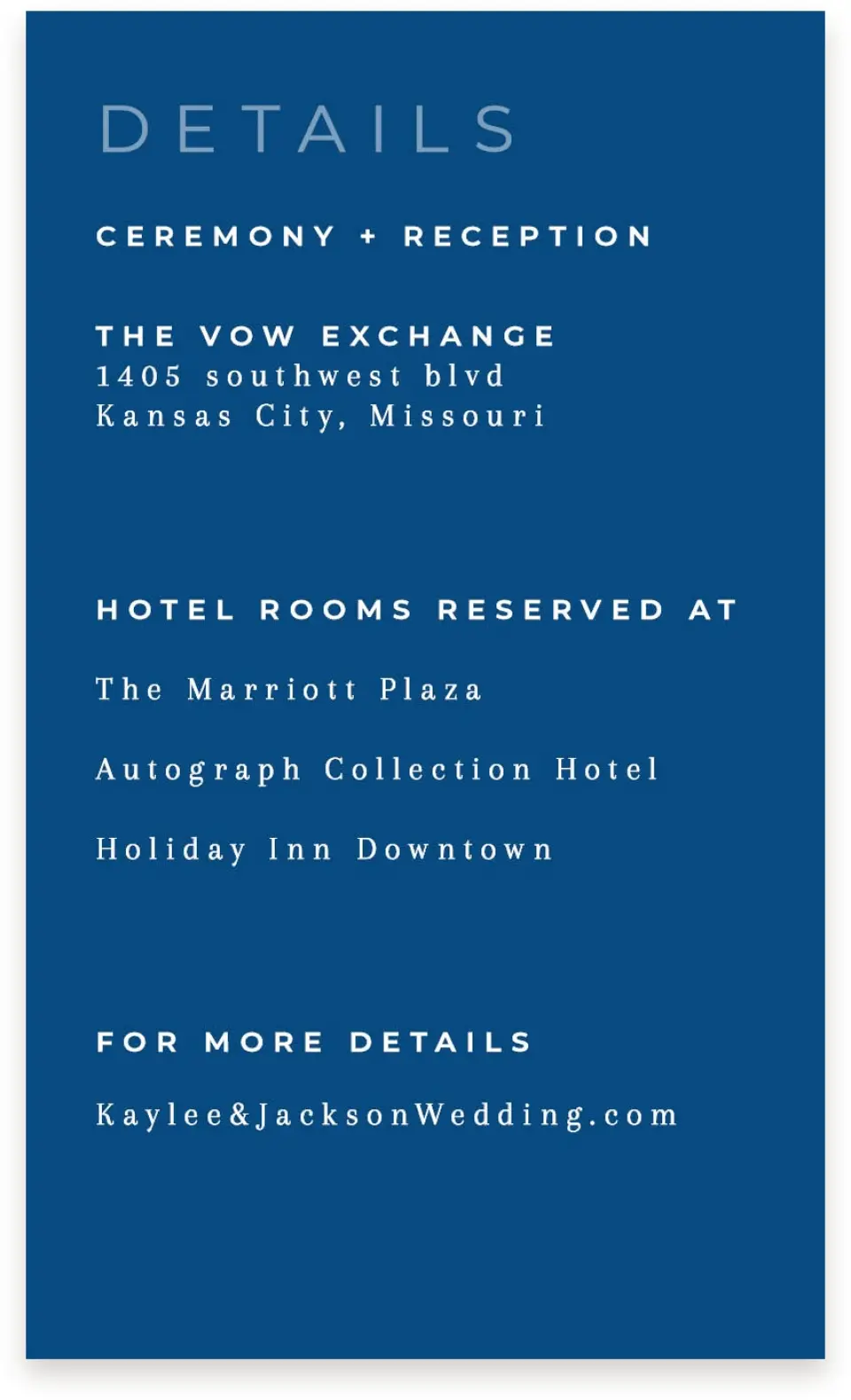 This is a  4" x 6.75" Enclosure Cards (Pocket Invitation) called Set in Stone printed in full color on Premium Smooth paper