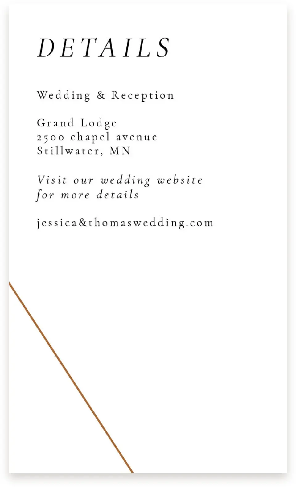 This is a  4" x 6.75" Enclosure Cards (Pocket Invitation) called Sneek Peek printed in full color on Premium Smooth paper