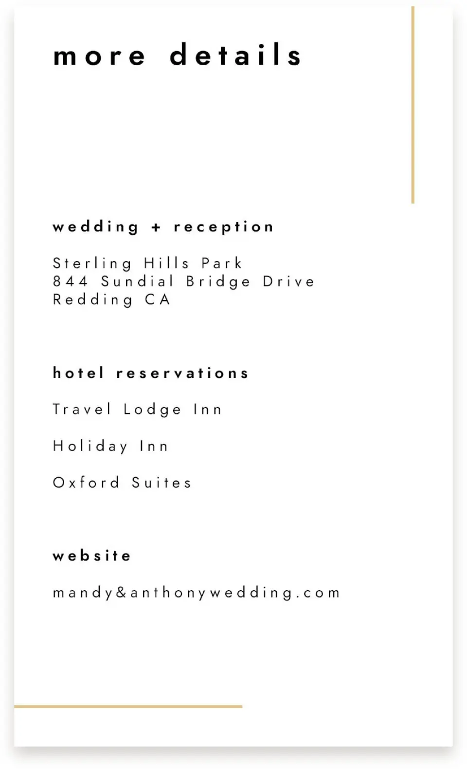 This is a  4" x 6.75" Enclosure Cards (Pocket Invitation) called The Proposal printed in full color on Premium Smooth paper