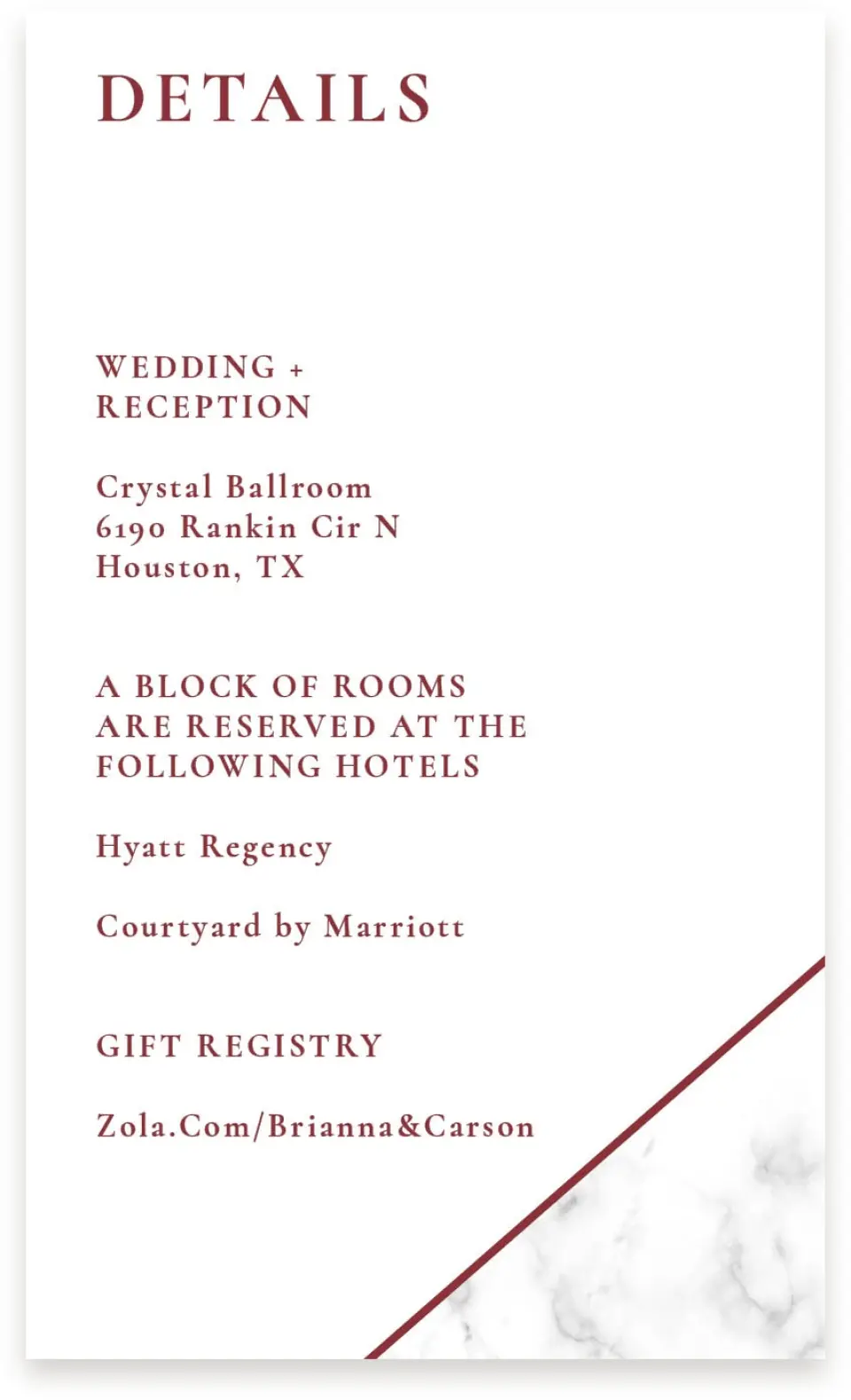 This is a  4" x 6.75" Enclosure Cards (Pocket Invitation) called Bold Banner printed in full color on Premium Smooth paper