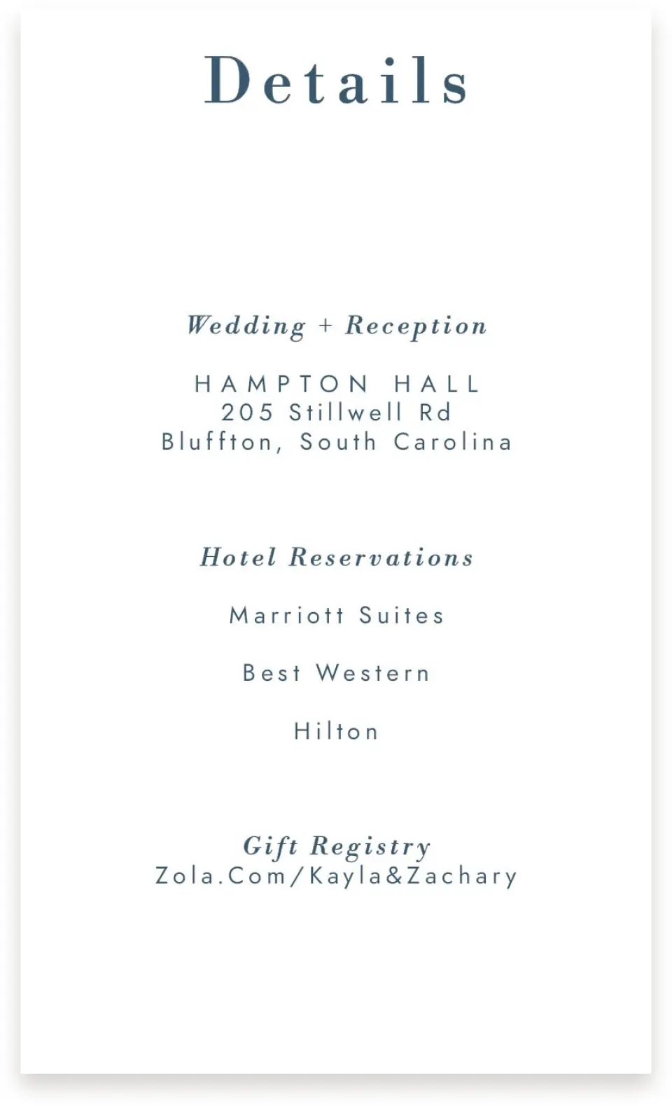 This is a  4" x 6.75" Enclosure Cards (Pocket Invitation) called Perfect Picture printed in full color on Premium Smooth paper