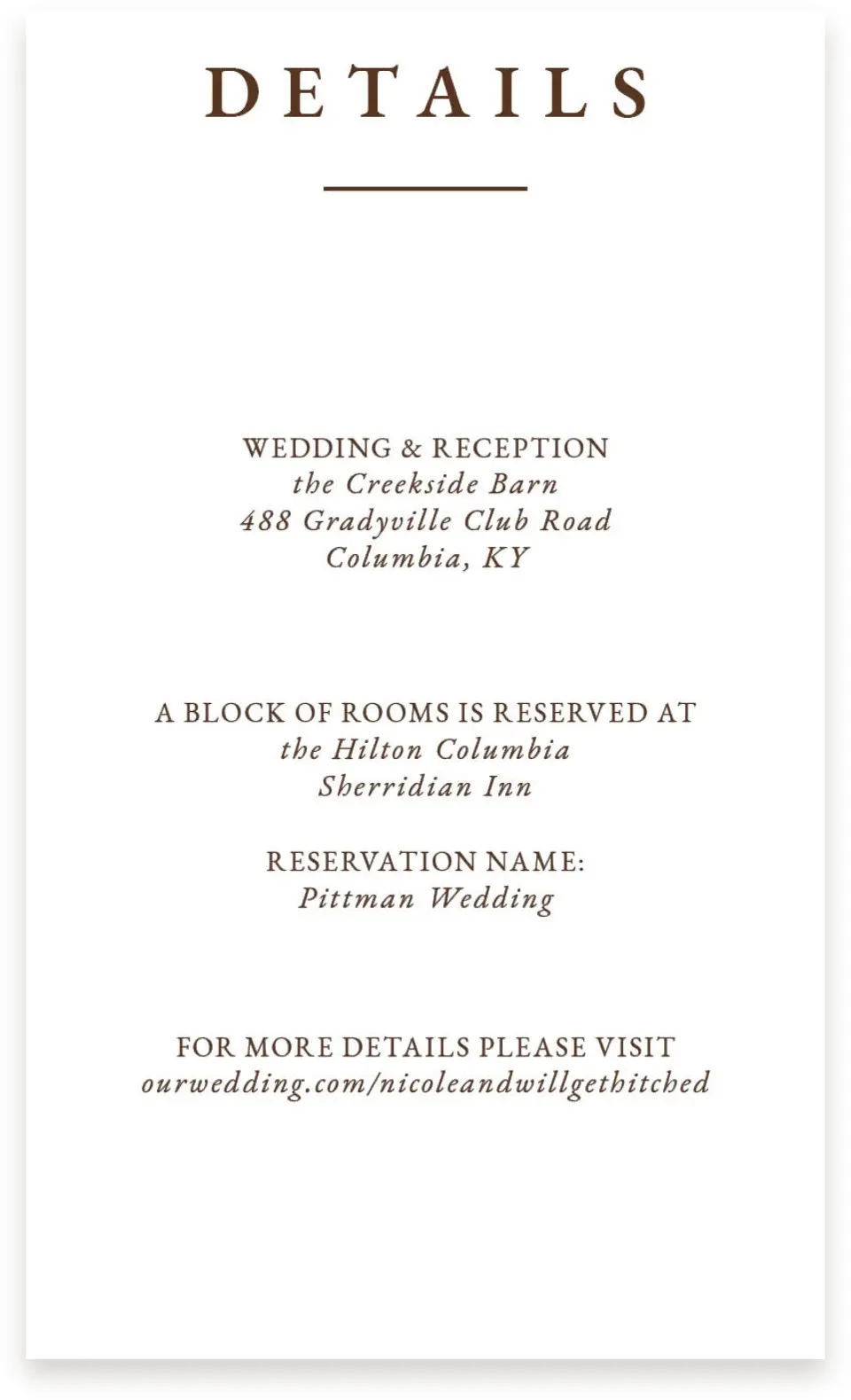 This is a  4" x 6.75" Enclosure Cards (Pocket Invitation) called Rustic Antler printed in full color on Premium Smooth paper