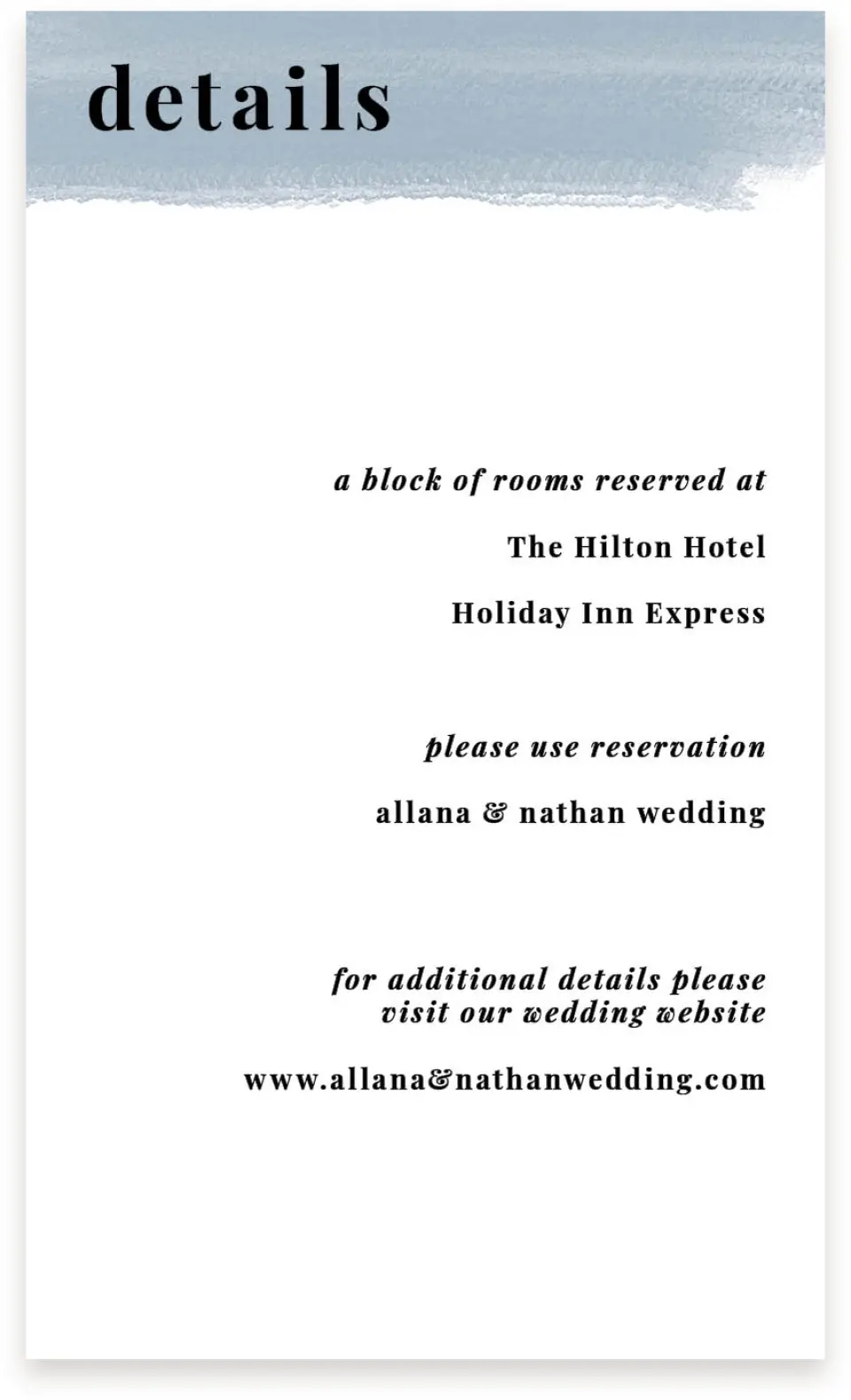 This is a  4" x 6.75" Enclosure Cards (Pocket Invitation) called Favorite Place printed in full color on Premium Smooth paper