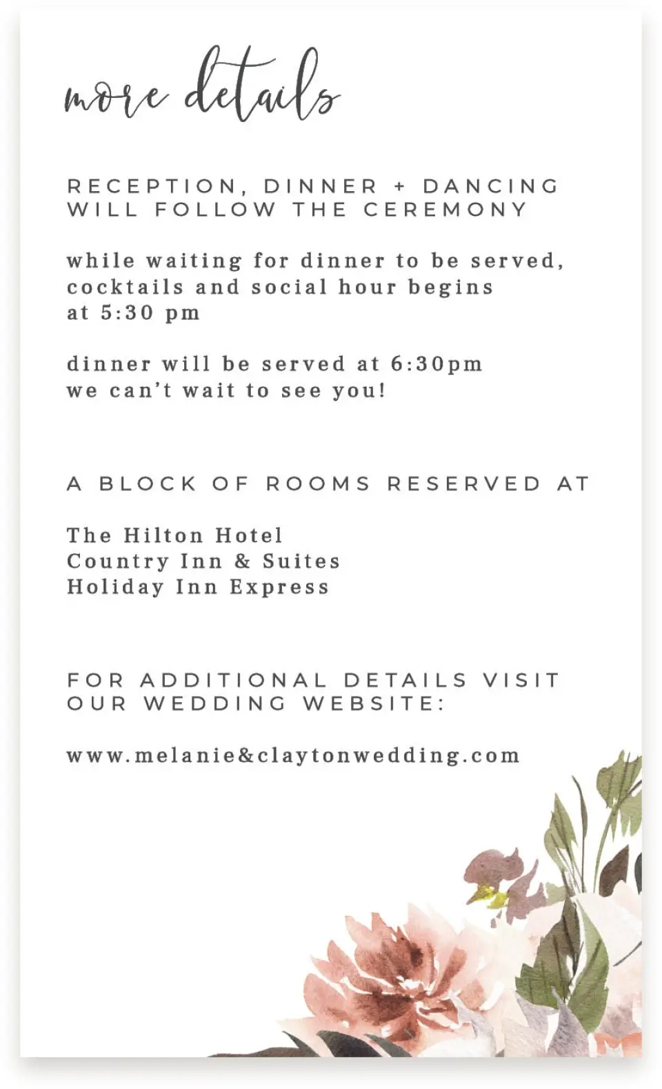 This is a  4" x 6.75" Enclosure Cards (Pocket Invitation) called Natural Love printed in full color on Premium Smooth paper