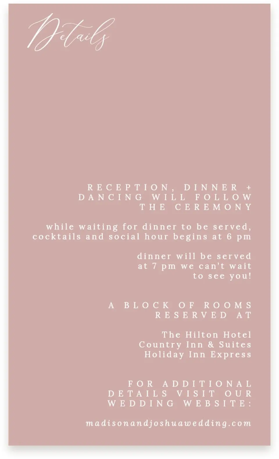 This is a  4" x 6.75" Enclosure Cards (Pocket Invitation) called Gentle Touch printed in full color on Premium Smooth paper