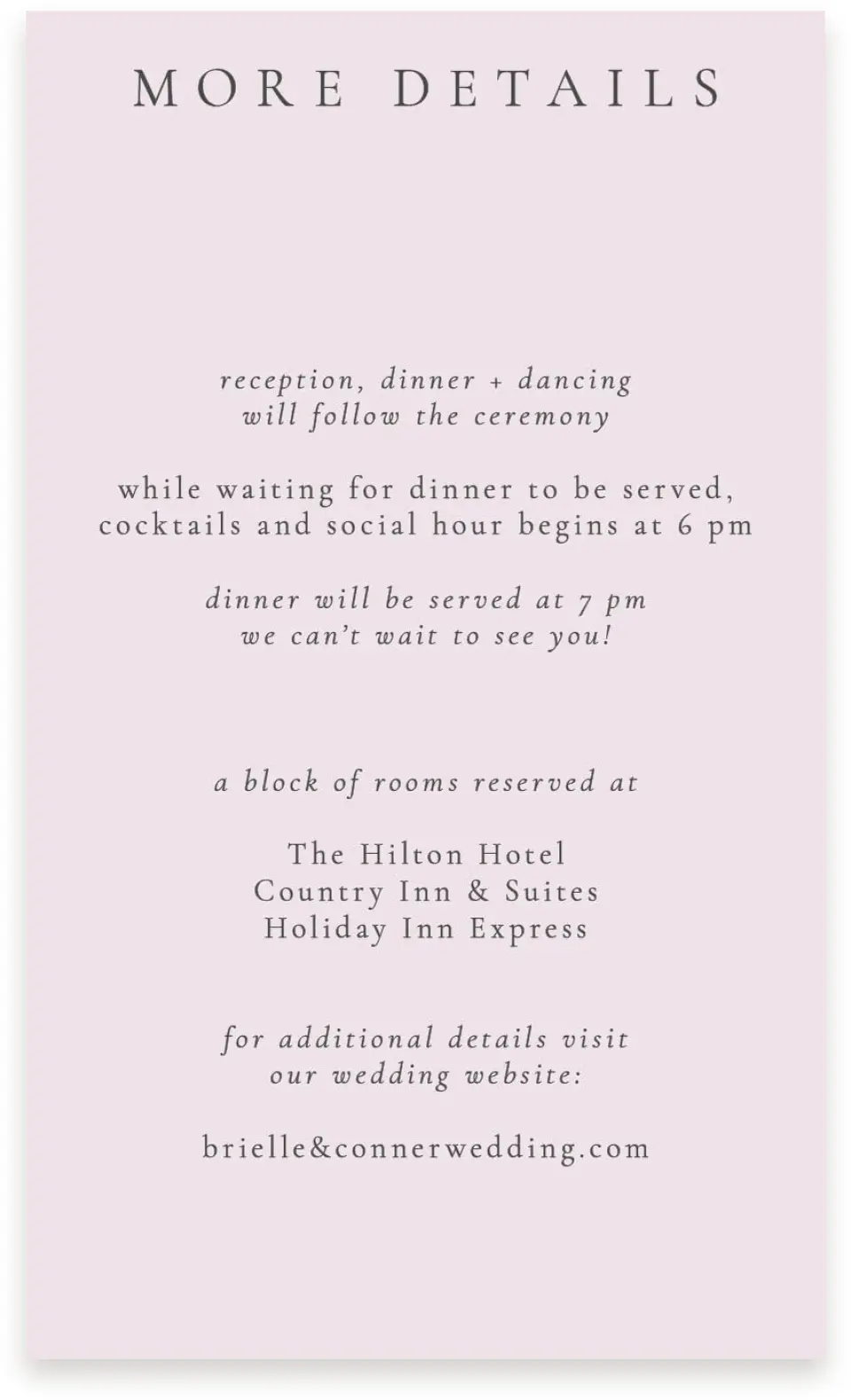 This is a  4" x 6.75" Enclosure Cards (Pocket Invitation) called Modest Moment printed in full color on Premium Smooth paper