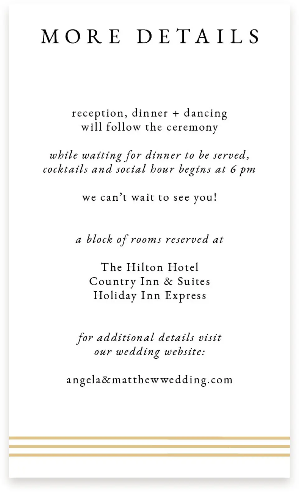 This is a  4" x 6.75" Enclosure Cards (Pocket Invitation) called Charming Arch printed in full color on Premium Smooth paper