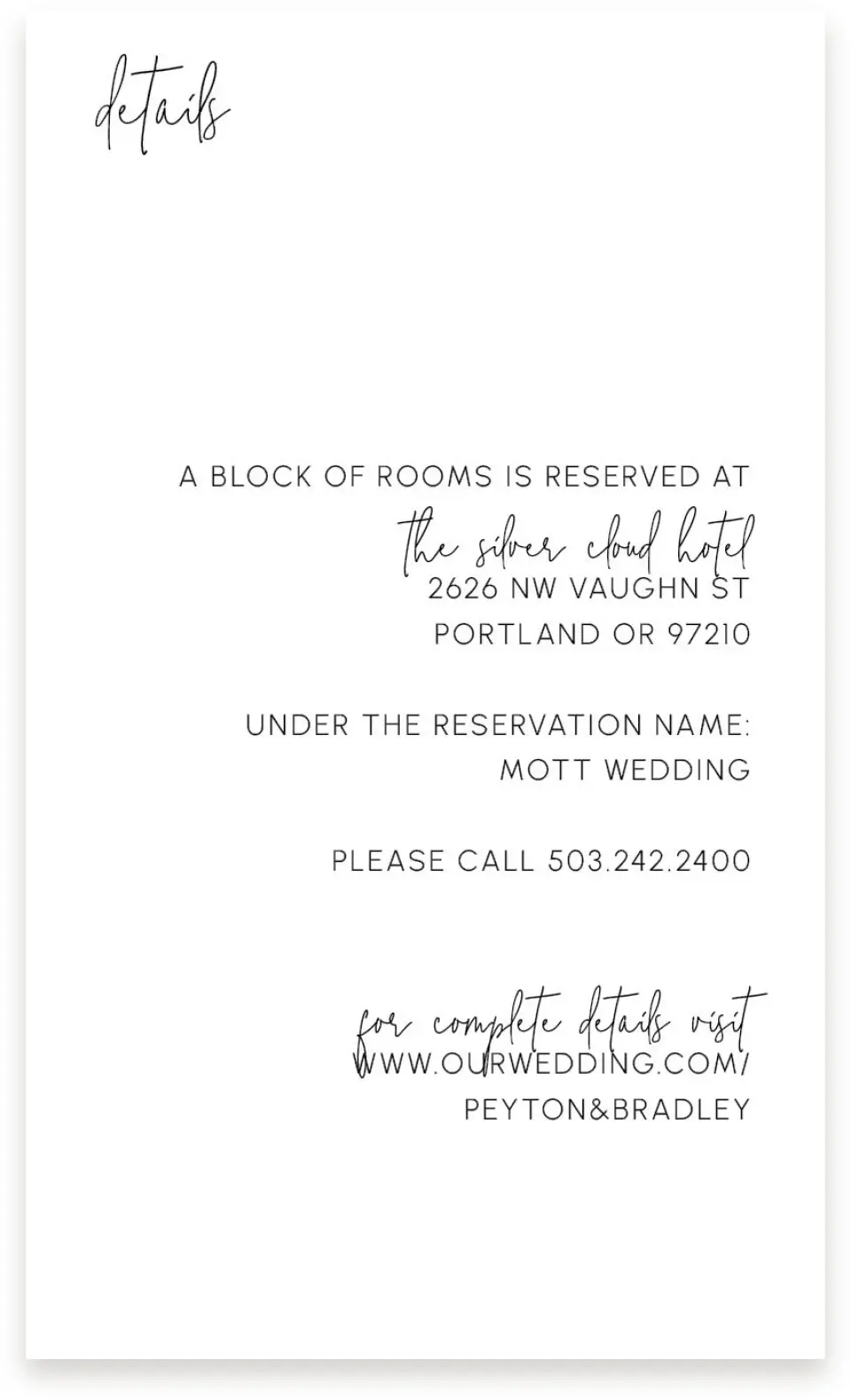 This is a  4" x 6.75" Enclosure Cards (Pocket Invitation) called Mod Aesthetic printed in full color on Premium Smooth paper